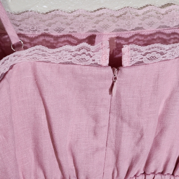 Reformation Pink Spaghetti Strap Dress - Picture 6 of 9